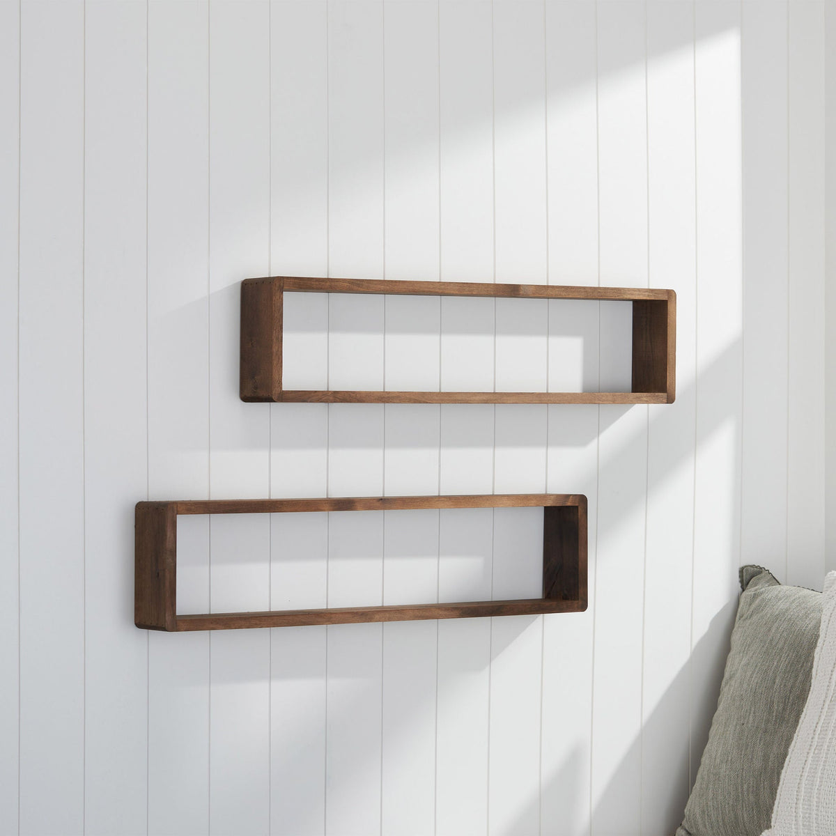 TRINITY Stackable Floating Box Shelf, 2-pack