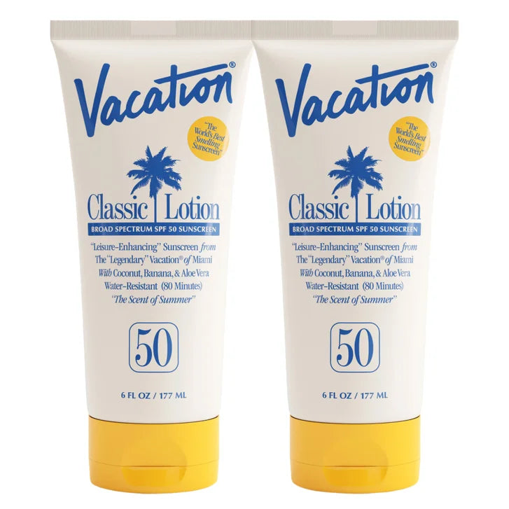 Vacation Classic Sunscreen Lotion, SPF 50, 6 fl oz Duo - image 3