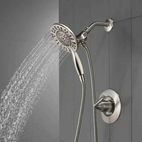Delta arvo widespread faucet with shower trim in2ition showerhead