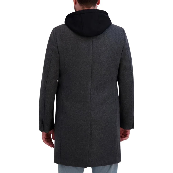 DKNY Men's Faux Wool Coat