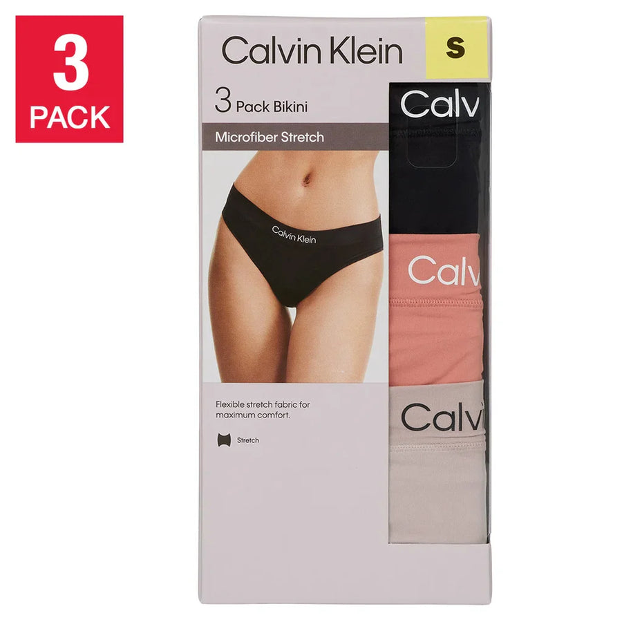 Calvin Klein Women’s Bikini, 3-pack
