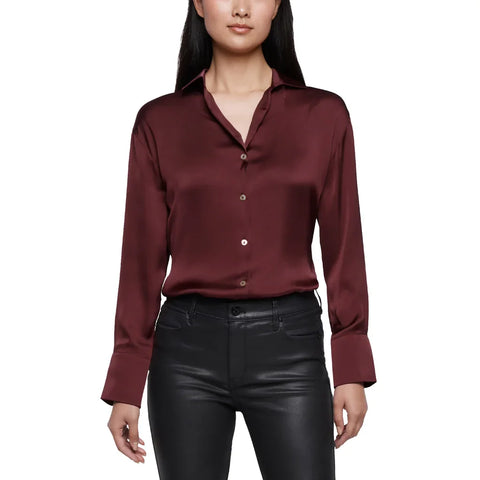 Express Women's Satin Button Down Shirt