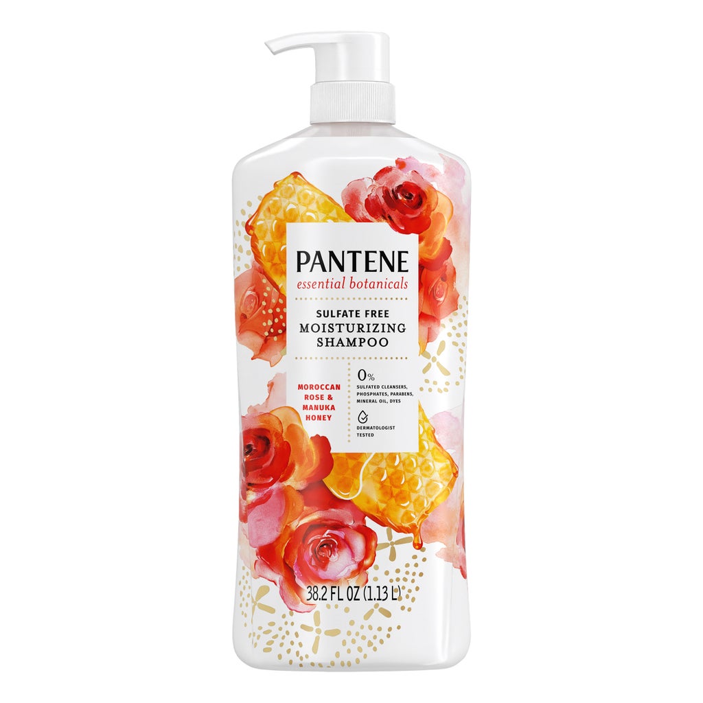 Pantene Essential Botanicals Moroccan Rose & Manuka Honey Shampoo, 38.2 fl oz - product image