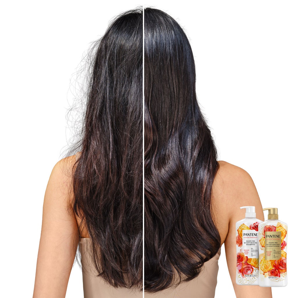 Pantene Essential Botanicals Moroccan Rose & Manuka Honey Shampoo, 38.2 fl oz - product image