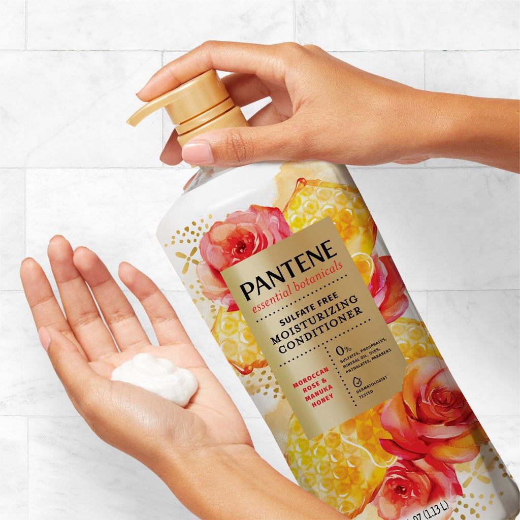 Pantene Essential Botanicals Moroccan Rose & Manuka Honey Conditioner, 38.2 fl oz - product image