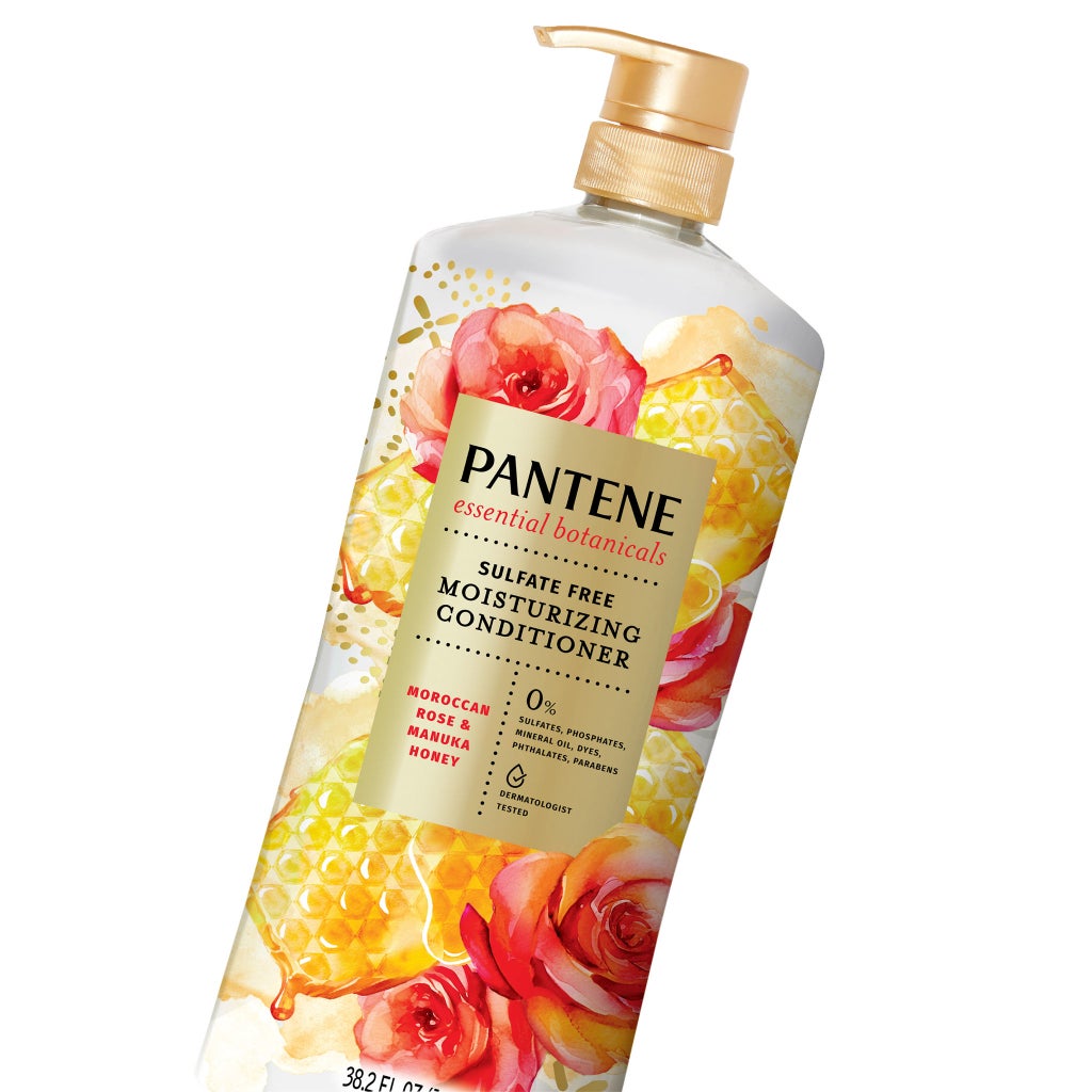 Pantene Essential Botanicals Moroccan Rose & Manuka Honey Conditioner, 38.2 fl oz - product image