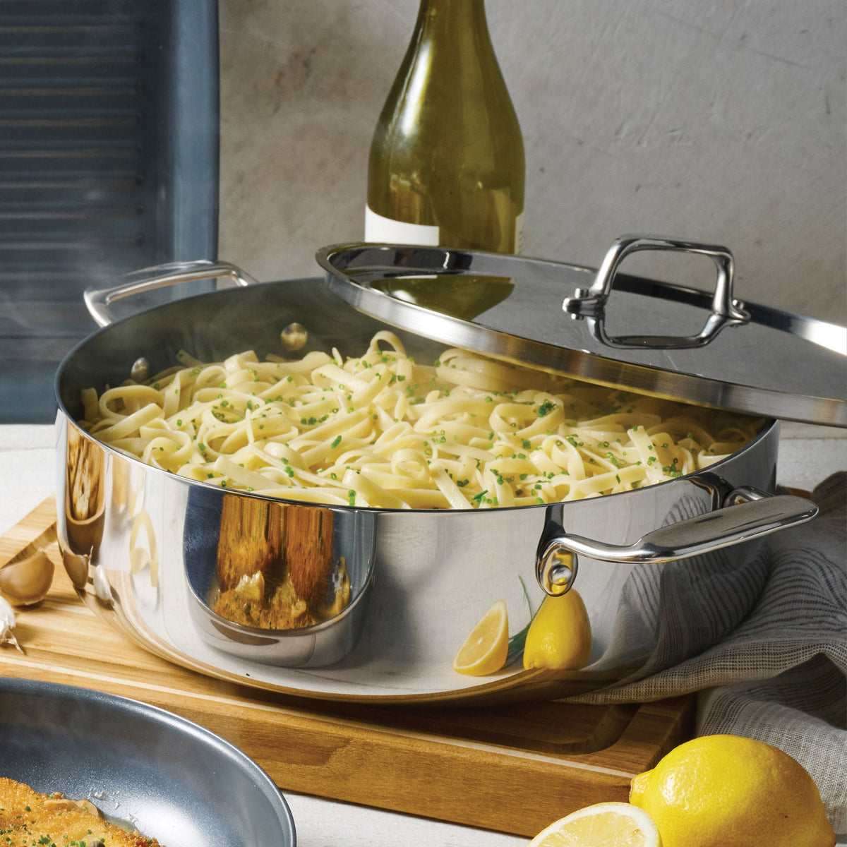 Tramontina 6.5 Qt Covered Casserole, 12-inch Dosa Tawa & Tadka Set