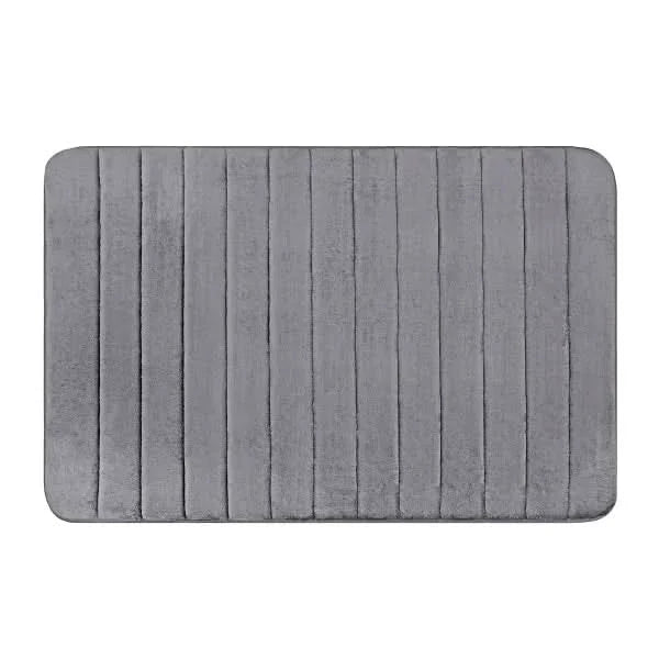 Channel Stitch Memory Foam Bath Mat, 2 Pack