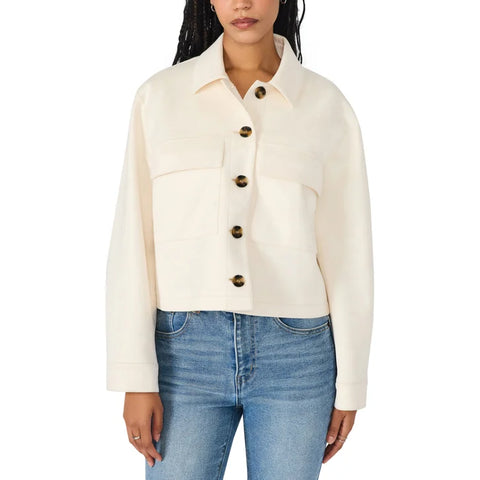 Steve Madden Women's Faux Suede Crop Jacket