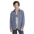 [color:blue] Levi's Youth Twill Long Sleeve Top - Blue - image 1