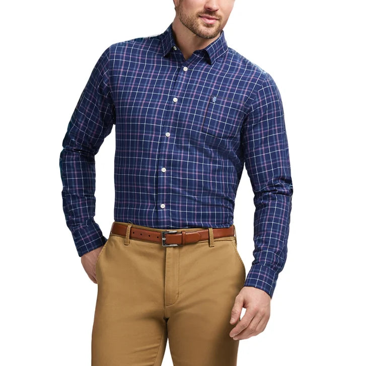 Izod Men's Luxe Twill Button Down Shirt