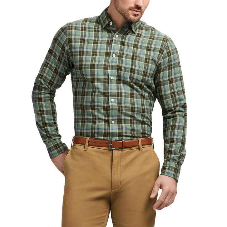 Izod Men's Luxe Twill Button Down Shirt