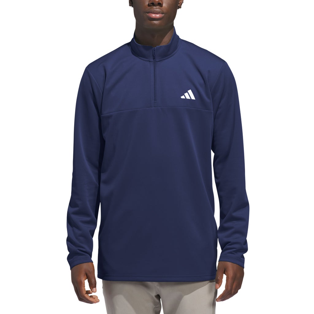 [color:blue] adidas Men's Quarter Zip - Blue - image 1