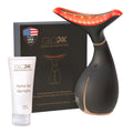 GLO24k Skin Rejuvenation Device for Face & Neck + 1.7 fl oz Conductive Hydra Gel - product image