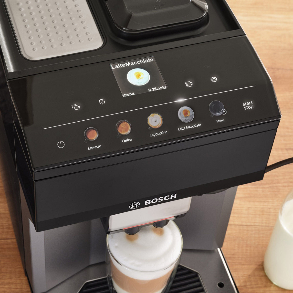 Bosch 500 Series Fully Automatic Espresso and Coffee Machine, Dark Silver