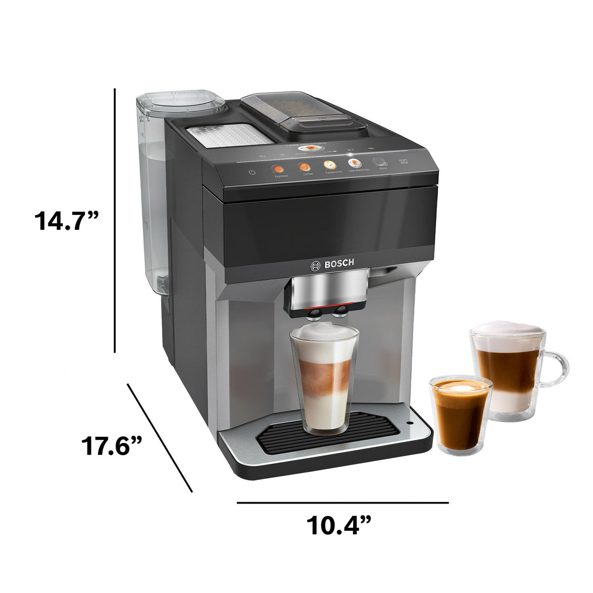 Bosch 500 Series Fully Automatic Espresso and Coffee Machine, Dark Silver