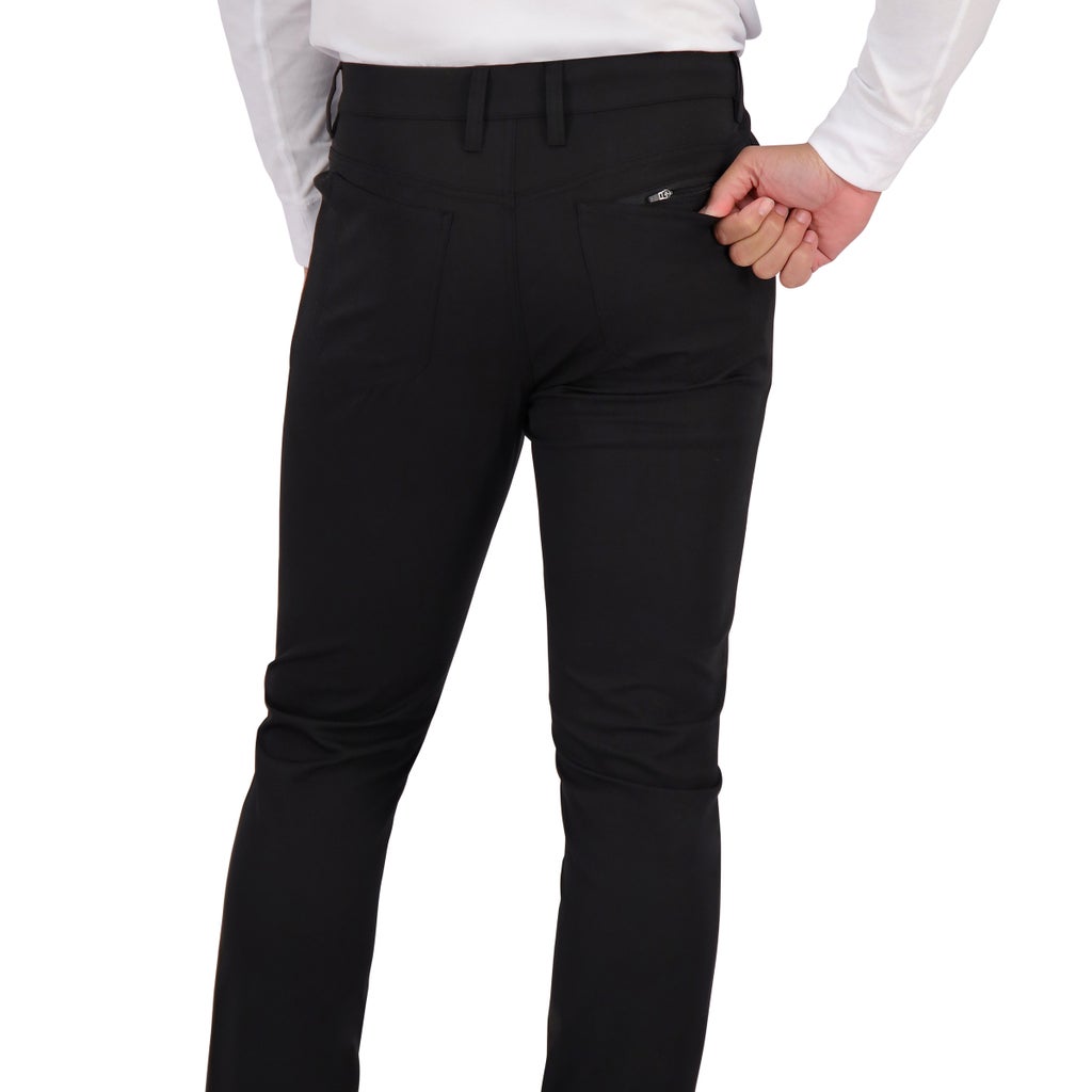 [color:black] Kirkland Signature Men's 5-Pocket Pant - Black - image 4