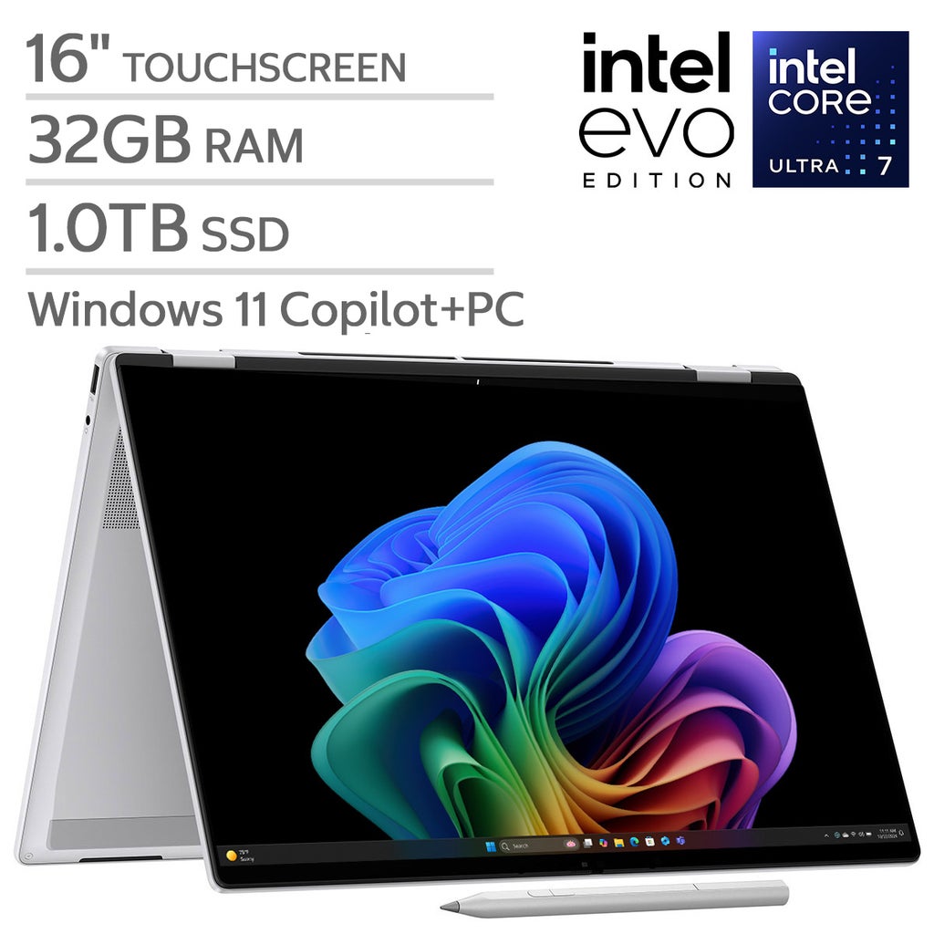 HP OmniBook 7 Flip 16" 2-in-1 AI Laptop - Intel Evo Platform Powered by Intel Core Ultra 7 258V - Copilot+ PC - 3K OLED Touchscreen - 32GB Memory - 1TB SSD - Windows 11 Home – image 1