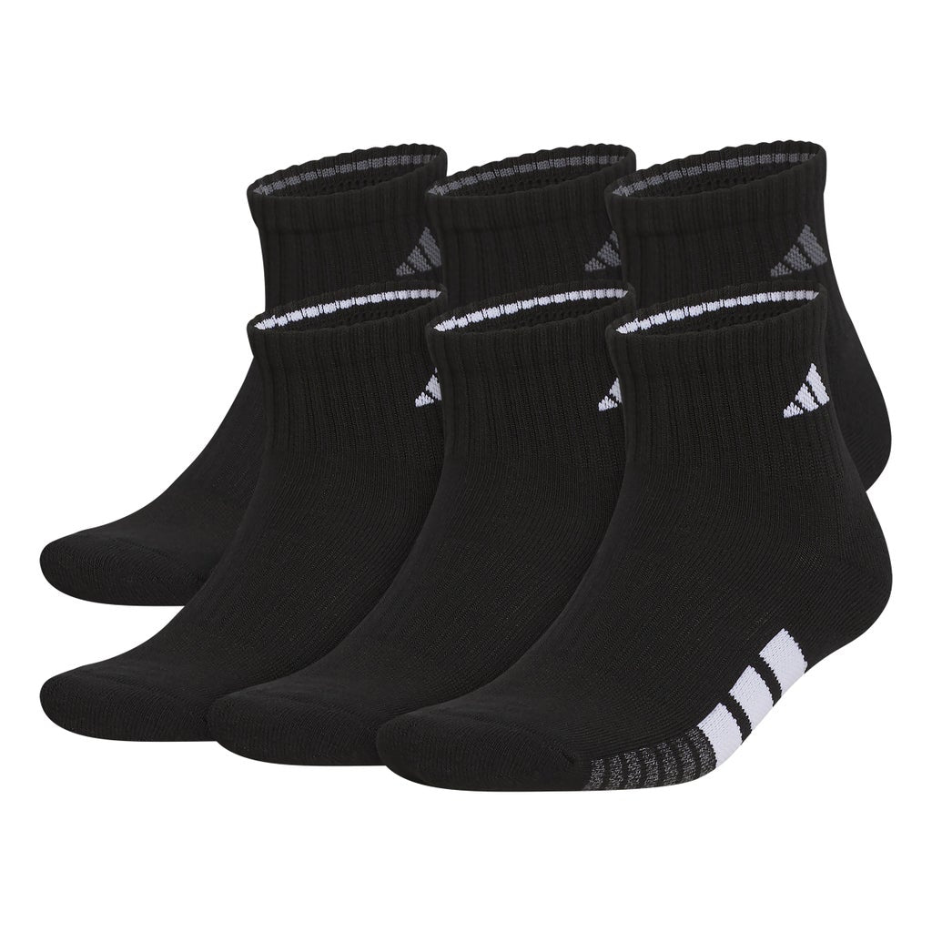[color:black] adidas Men's Quarter Sock, 6-pair - Black - image 2