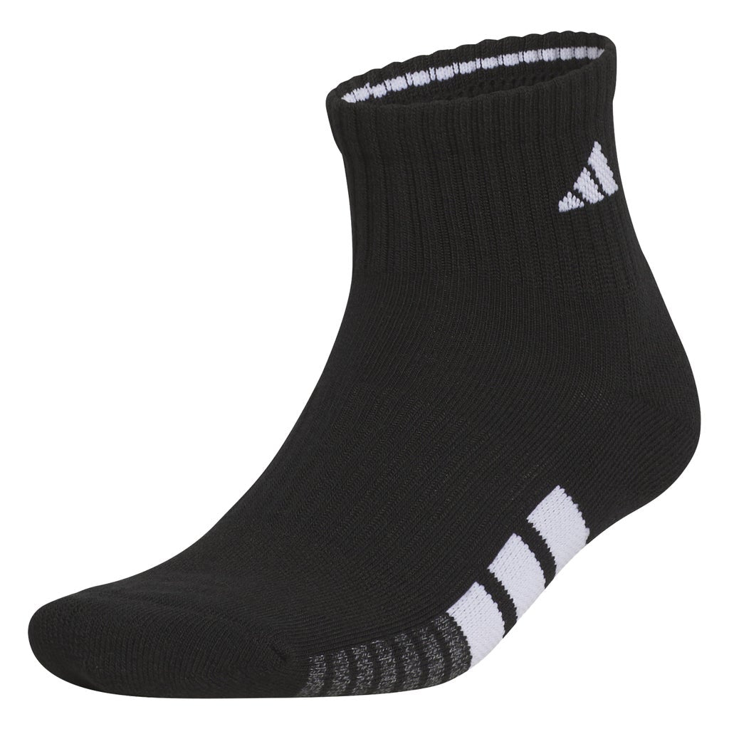 [color:black] adidas Men's Quarter Sock, 6-pair - Black - image 3
