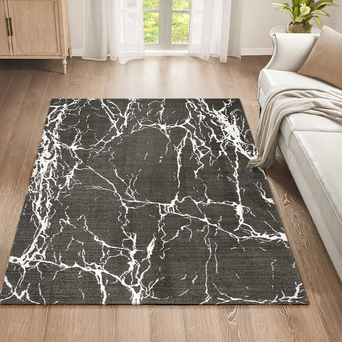 Foxwood Cozy Area Rug Collection, Radley Charcoal
