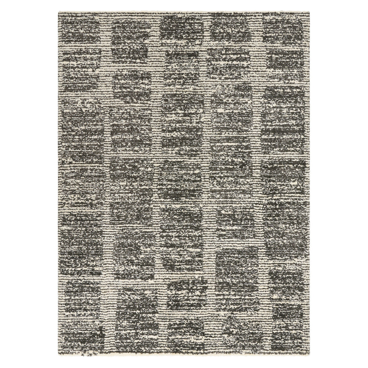 Foxwood Cozy Area Rug Collection, Alva Cream Charcoal