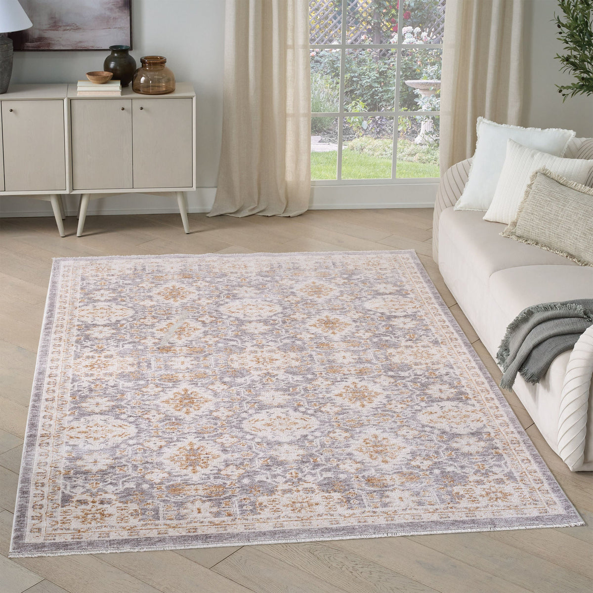 Nourison Hastings Area Rug Collection, Cian Ivory/Gray