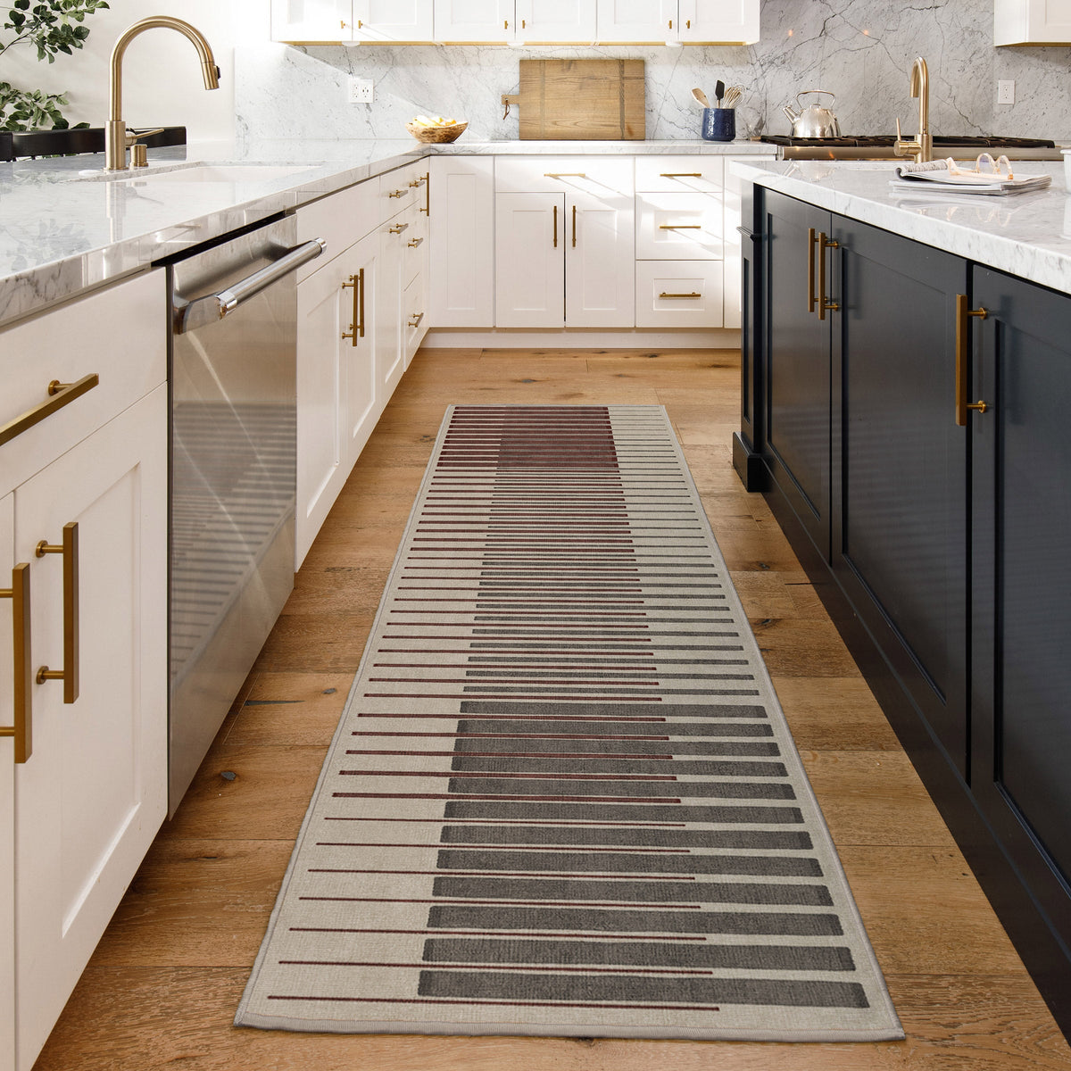 Ruggable Flatwoven Washable Gradasi Runner Rug, 2'6" x 7'