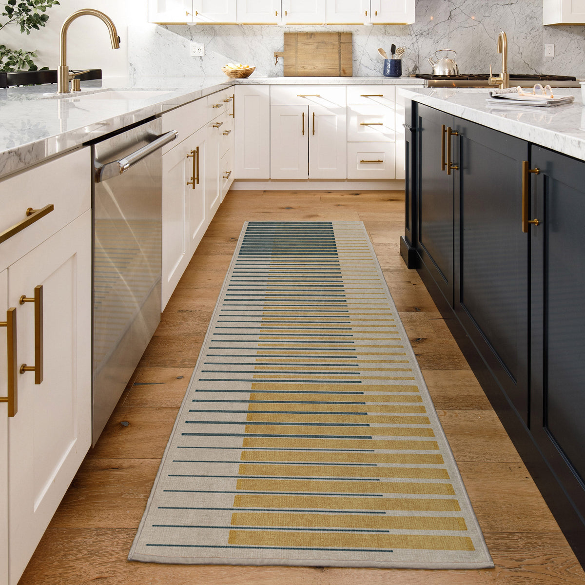 Ruggable Flatwoven Washable Gradasi Runner Rug, 2'6" x 7'