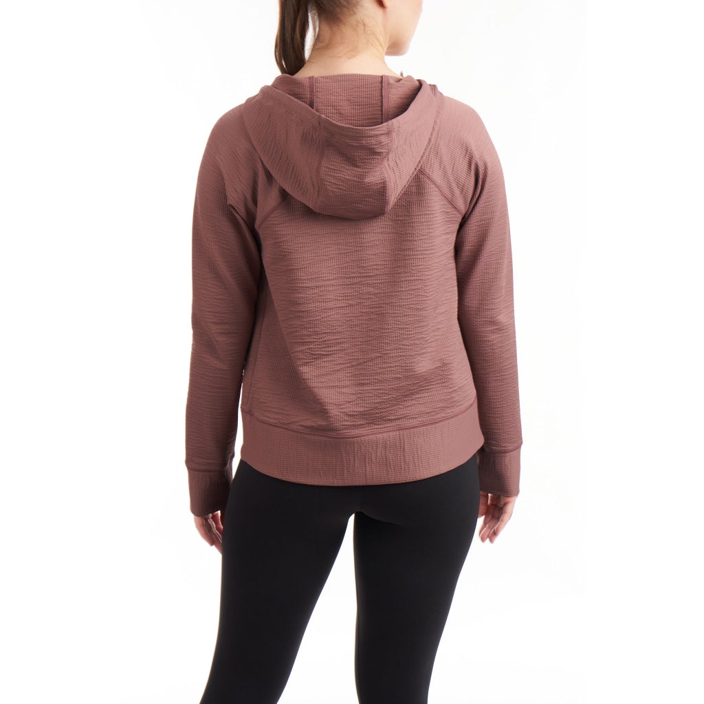 [color:pink] Kirkland Signature Women's Ottoman Full-Zip Jacket - Pink - image 3
