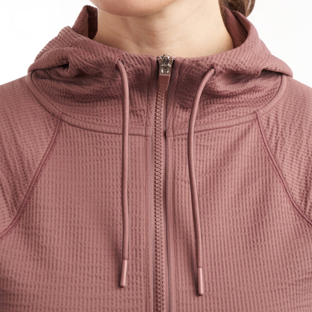 [color:pink] Kirkland Signature Women's Ottoman Full-Zip Jacket - Pink - image 12