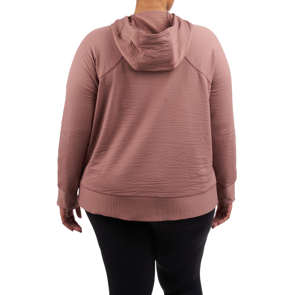 [color:pink] Kirkland Signature Women's Ottoman Full-Zip Jacket - Pink - image 8