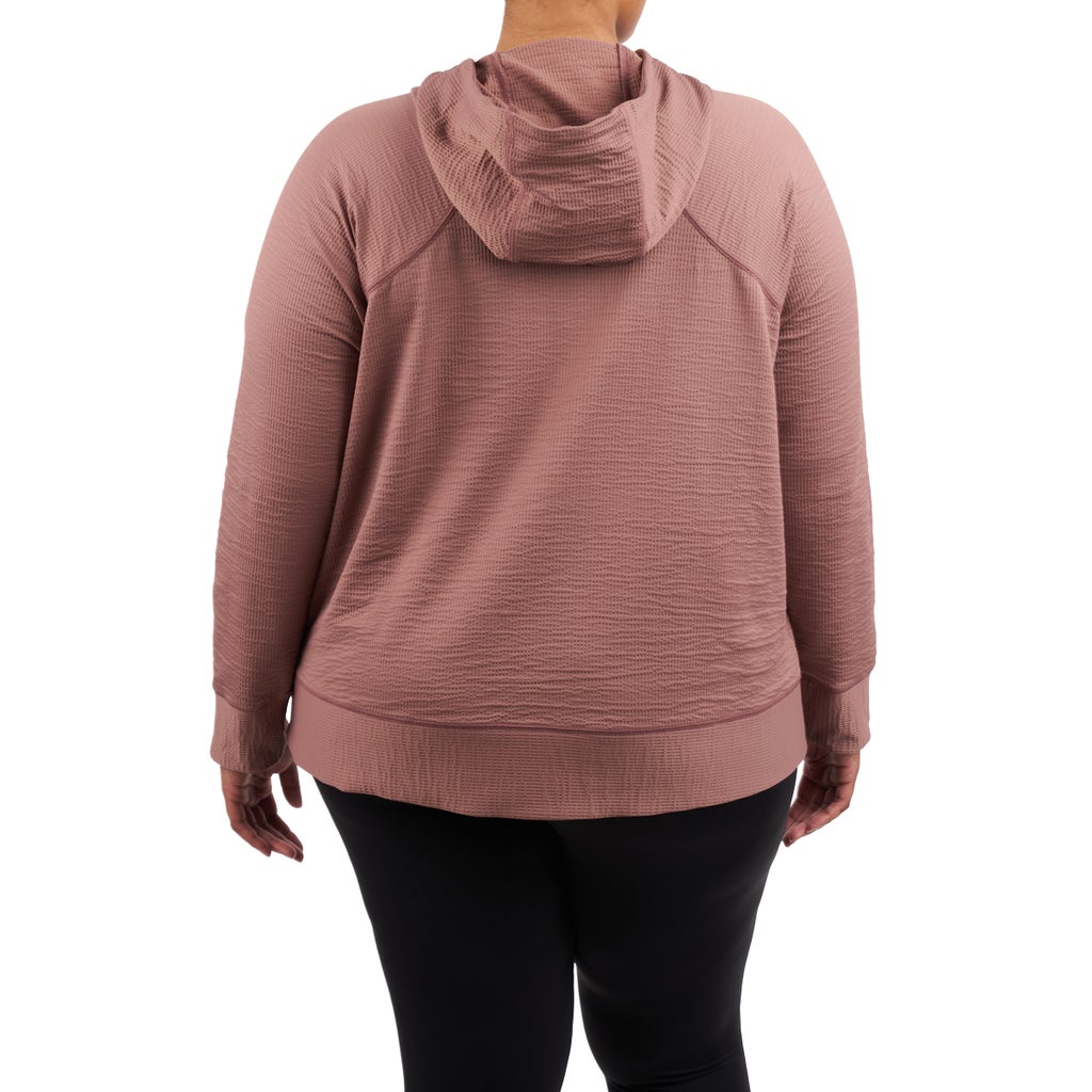 [color:pink] Kirkland Signature Women's Ottoman Full-Zip Jacket - Pink - image 16