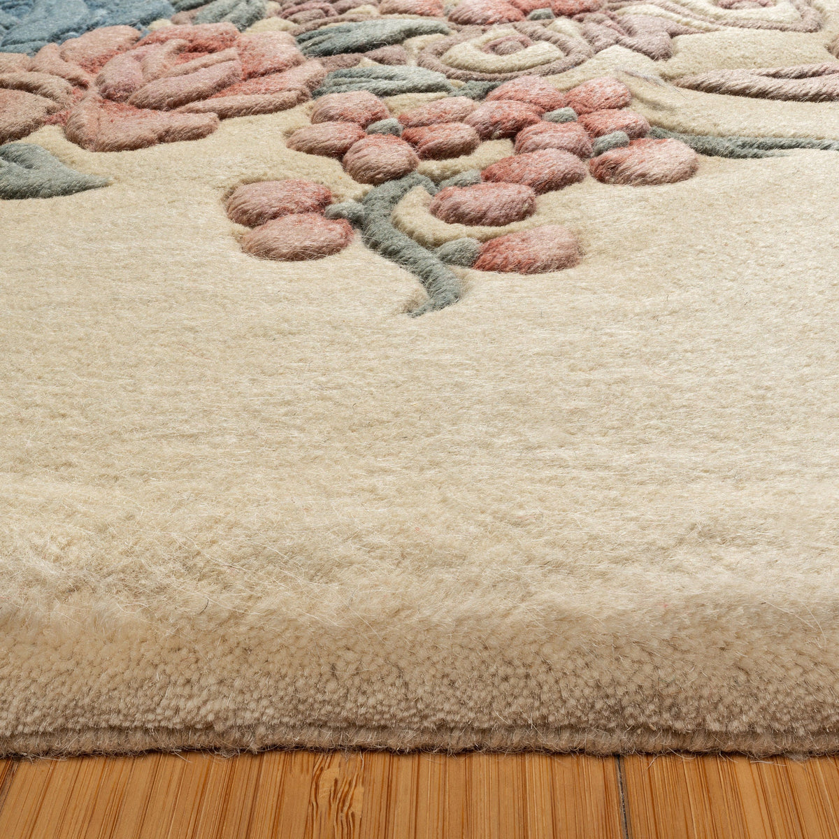 Pagoda Hand Knotted Rug Collection, Jasmin, Ivory