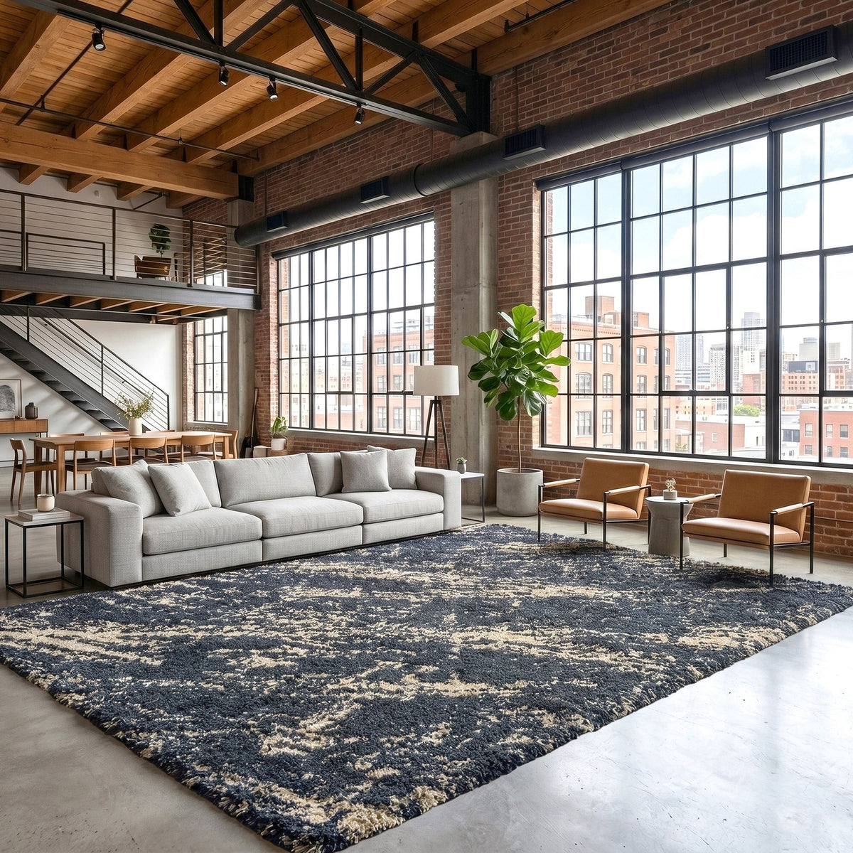 Thomasville Marketplace Luxury Shag Rug Collection, Adria, 9'5" x 13'