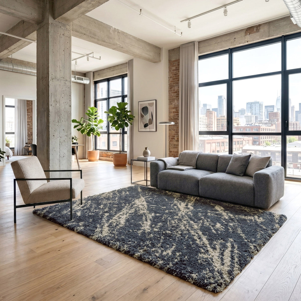 Thomasville Marketplace Luxury Shag Rug Collection, Adria, 6'6” x 9'6”