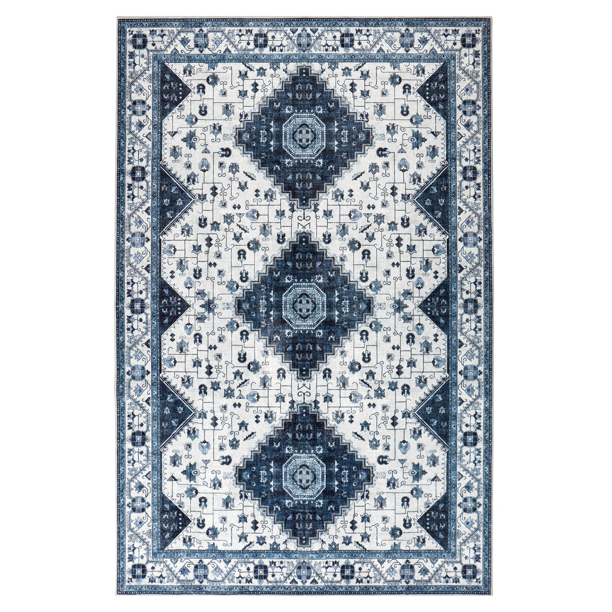 Wyatt & Ash Washable Indoor Area Rug, Cyrus 6'6" x 9'6"