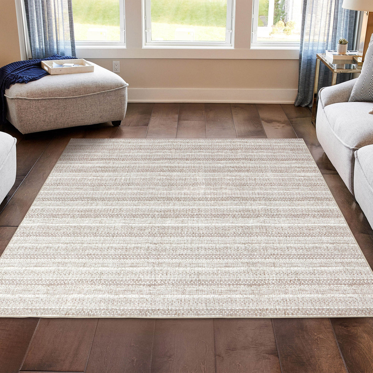 Wyatt & Ash Washable Indoor Area Rug, Oakley 7'10" x 10'