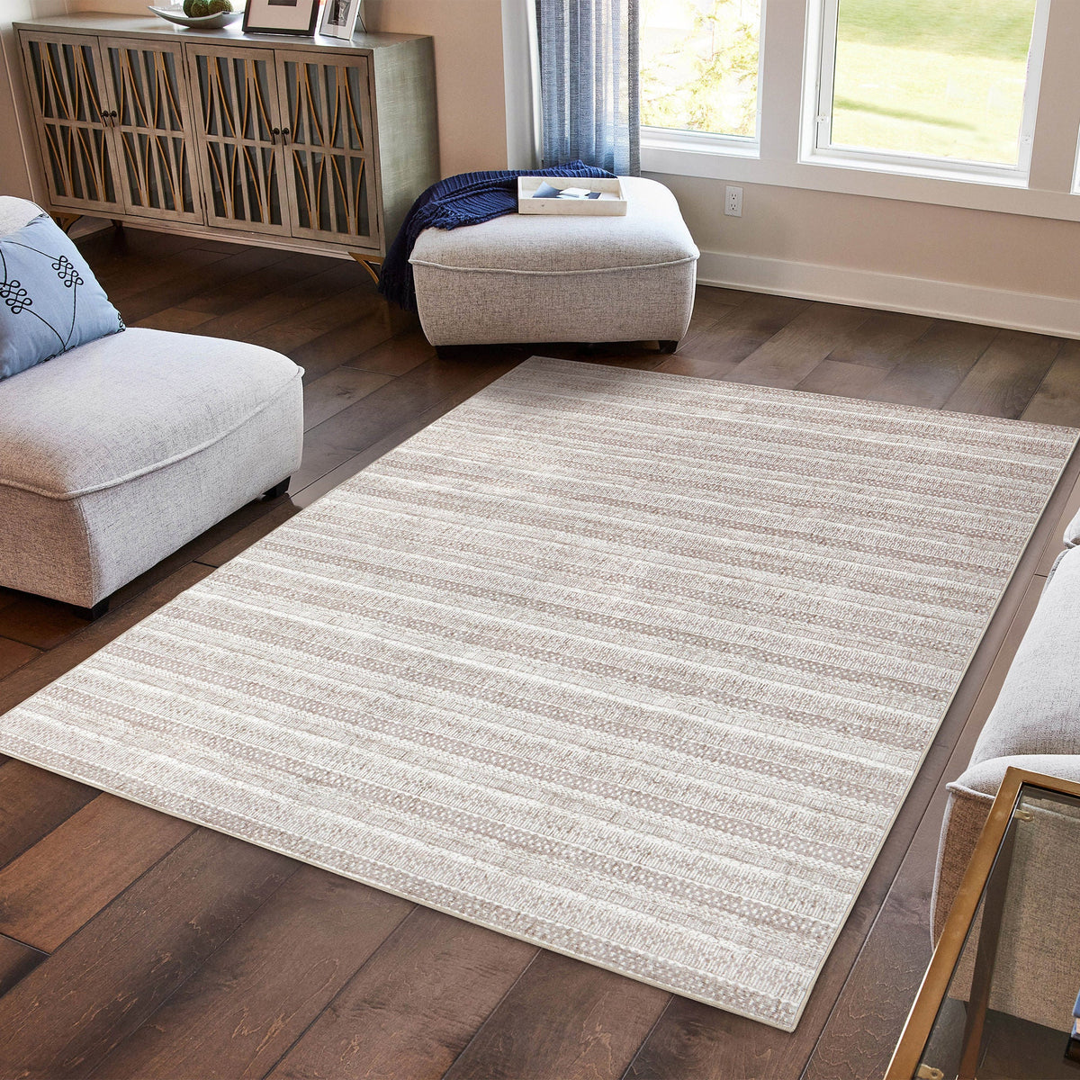 Wyatt & Ash Washable Indoor Area Rug, Oakley 7'10" x 10'