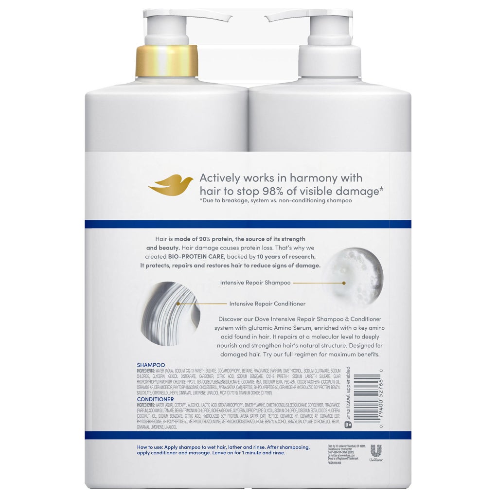 Dove Intensive Repair Damage Therapy Shampoo & Conditioner Set, 33.8 fl oz - product image