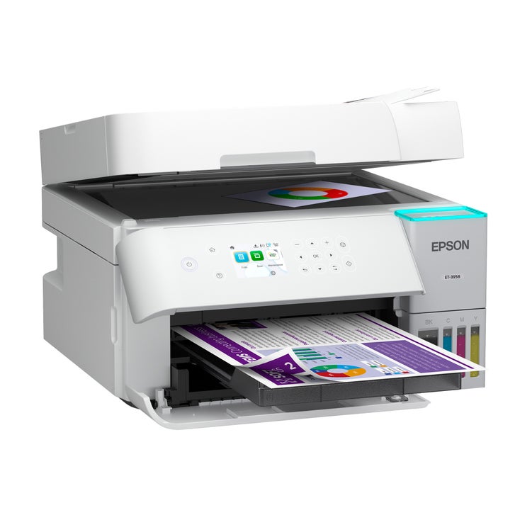 Epson EcoTank ET-3958 Wireless All-in-One Color Supertank Printer, White – image 3