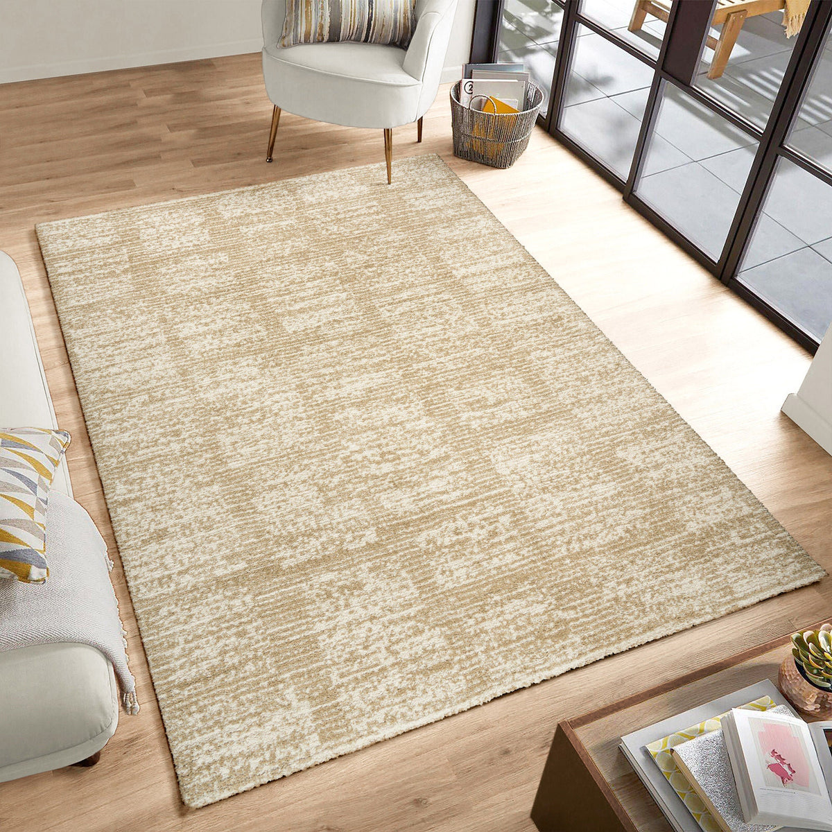 Foxwood Cozy Area Rug Collection, Alva Beige
