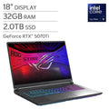 ASUS ROG Strix G18 18" Gaming Laptop - Intel Core Ultra 9 Processor 275HX - GeForce RTX 5070TI, 2.5K 240Hz/3ms Nebula Display - 32GB RAM, 2TB SSD - Windows 11 Home – image 1