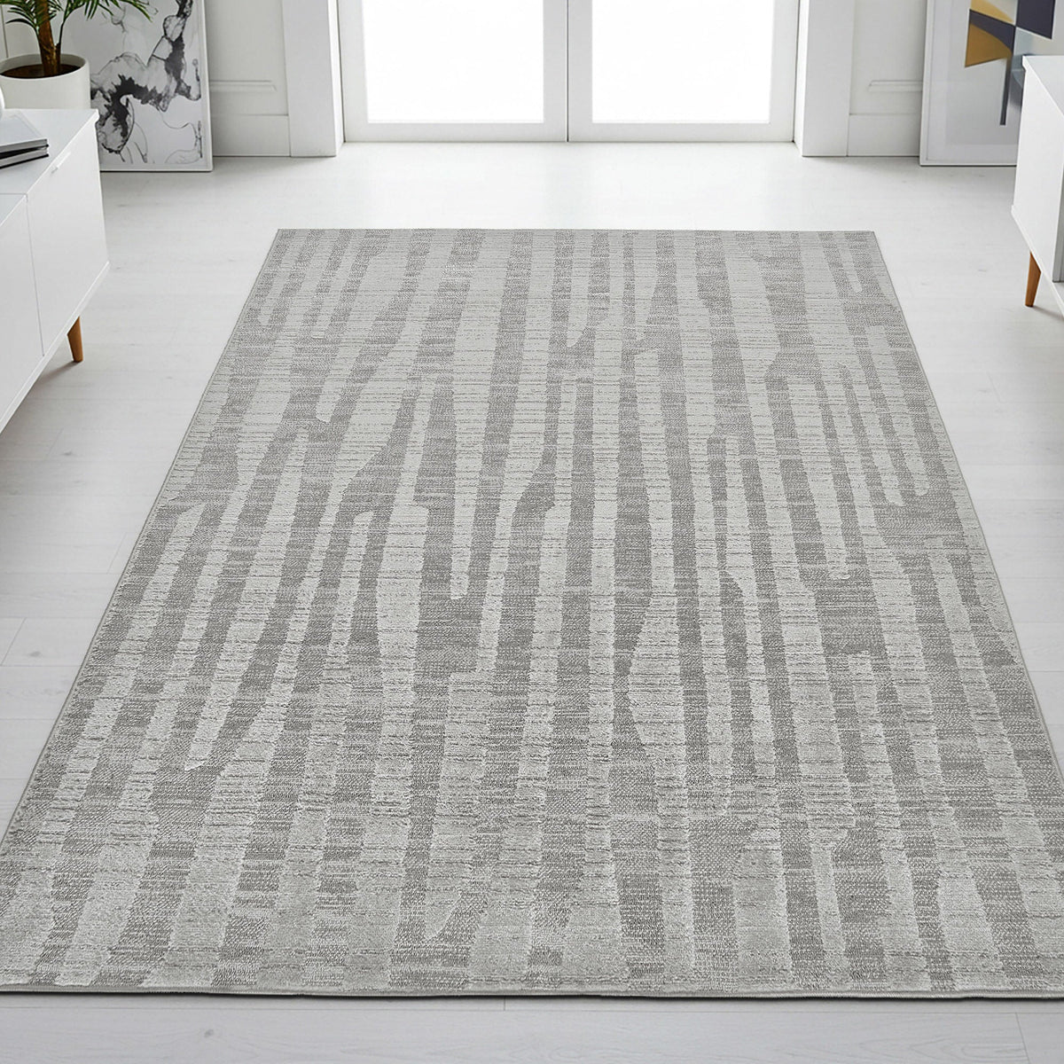 Illume Area Rug Collection, Abusir Gray