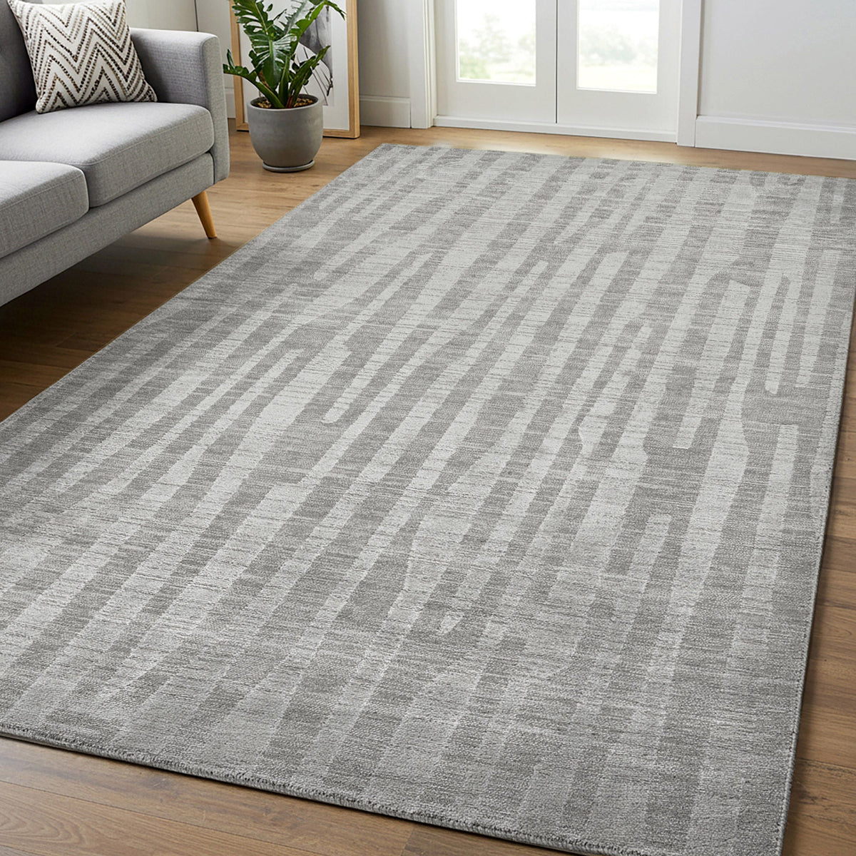 Illume Area Rug Collection, Abusir Gray