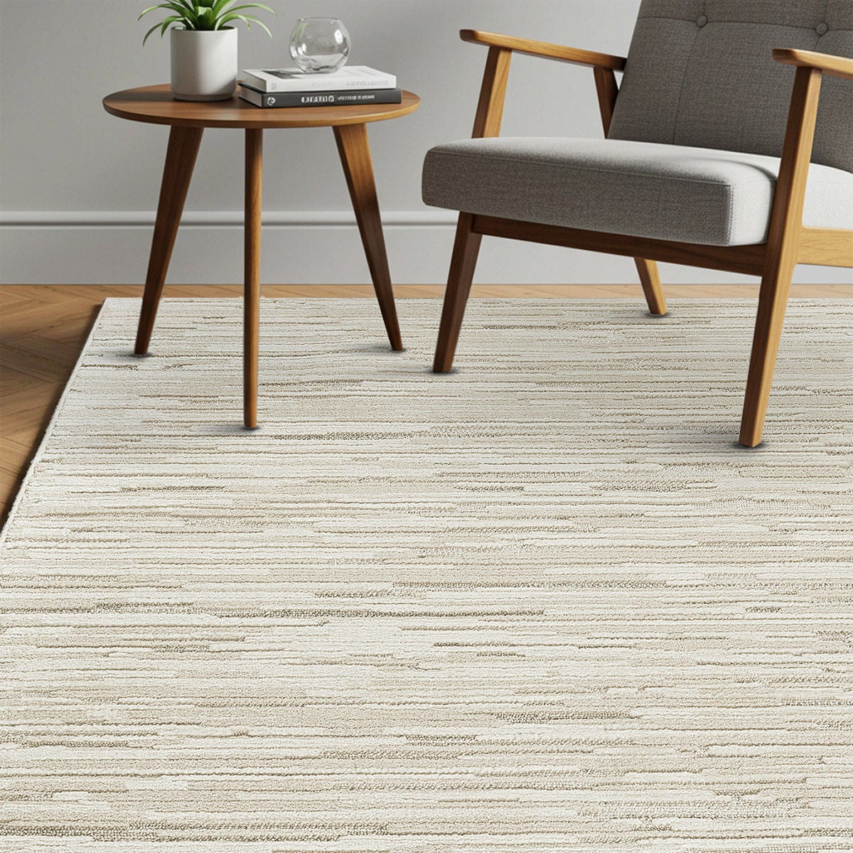 Illume Area Rug Collection, Napat Ivory Beige