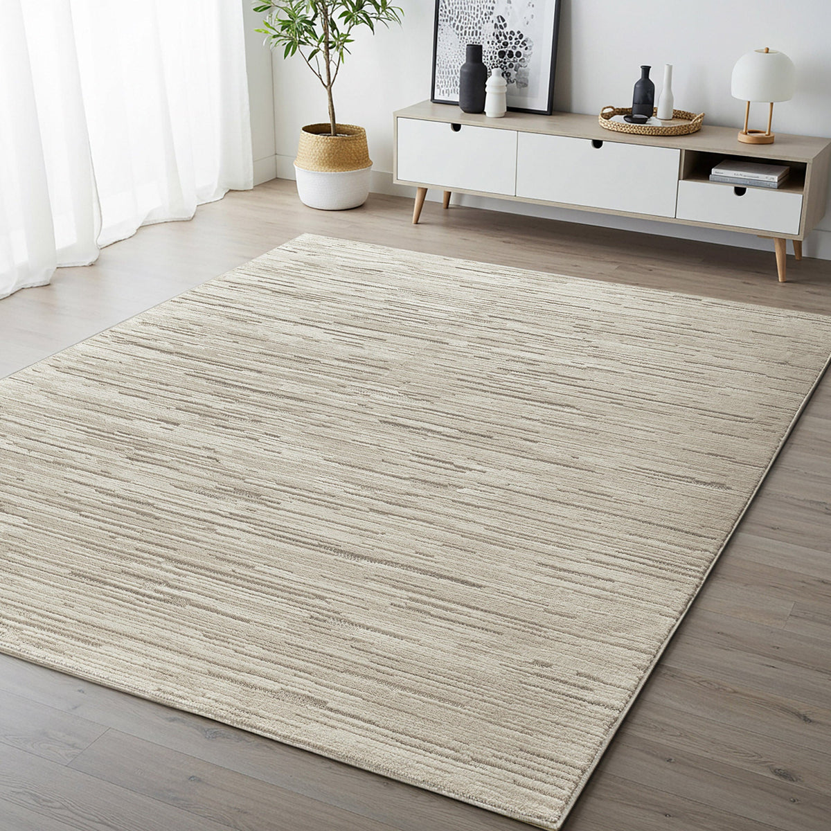 Illume Area Rug Collection, Napat Ivory Beige