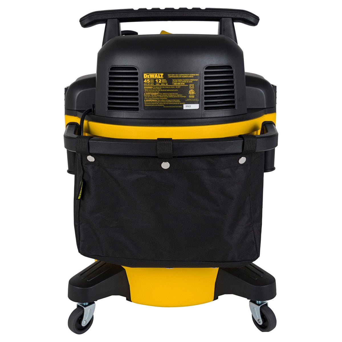 DeWalt 12-Gallon 5.5 HP Stealthsonic Quiet Wet Dry Vacuum