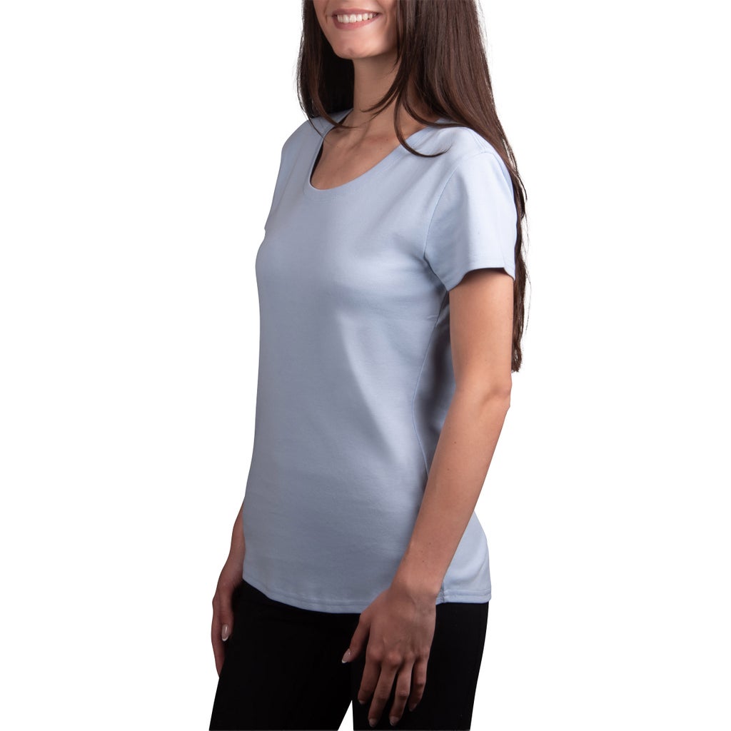 Kirkland Signature Women's Scoop Neck Pima Cotton Tee, 2-pack - image 5