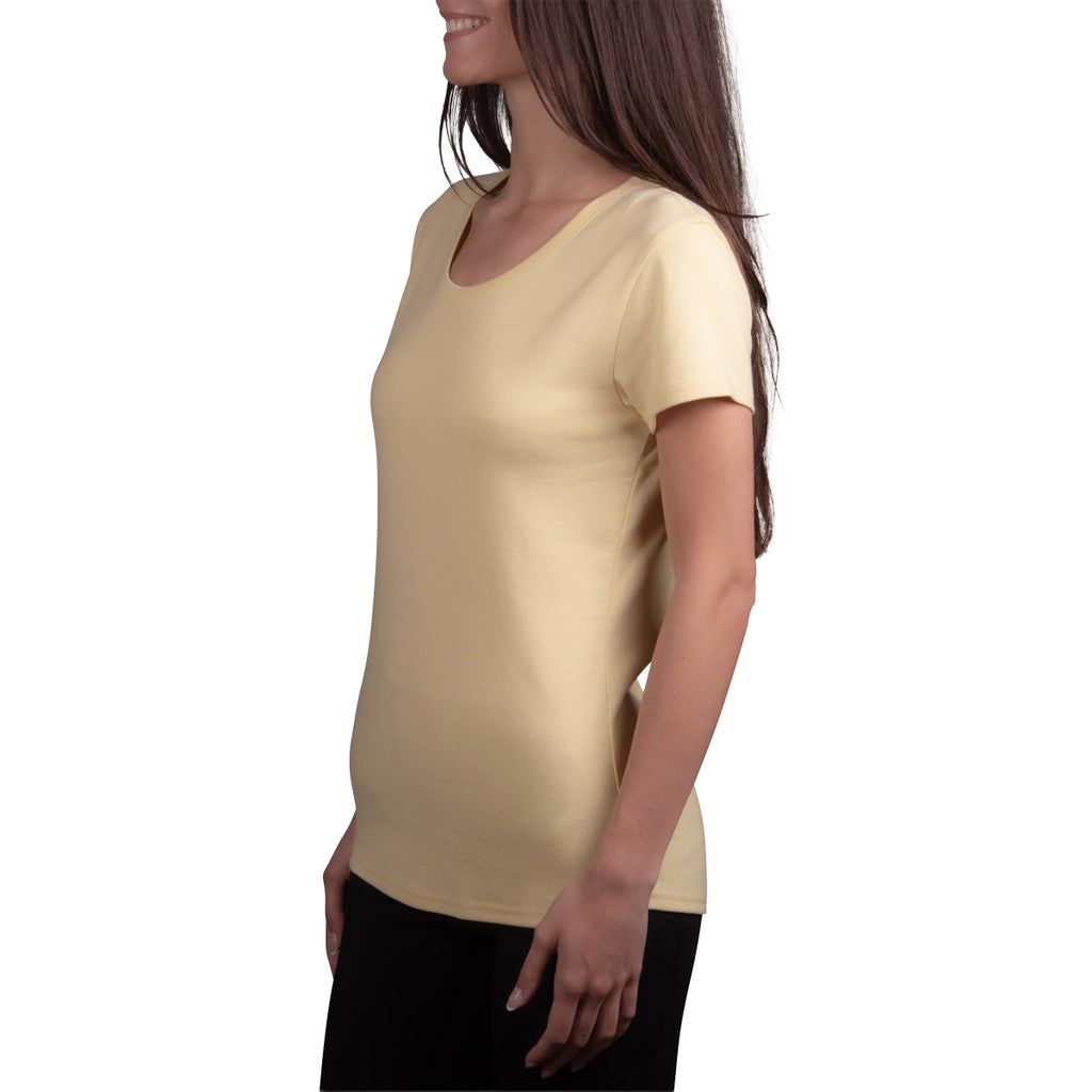 [color:blue] Kirkland Signature Women's Scoop Neck Pima Cotton Tee, 2-pack - Blue - image 6